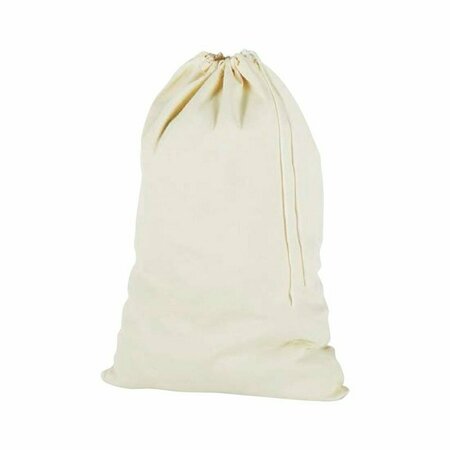 WHITMOR LAUNDRY BAG CANVAS WHT 6462-111